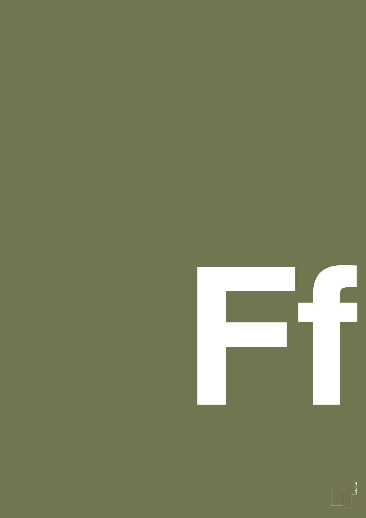 plakat: Bogstav Ff - secret meadow-Bogstaver-A1two3