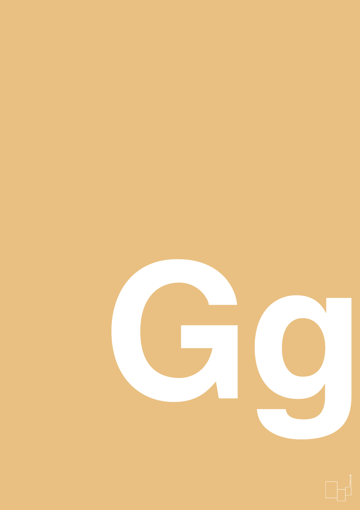 plakat: Bogstav Gg - charismatic-Bogstaver-A1two3