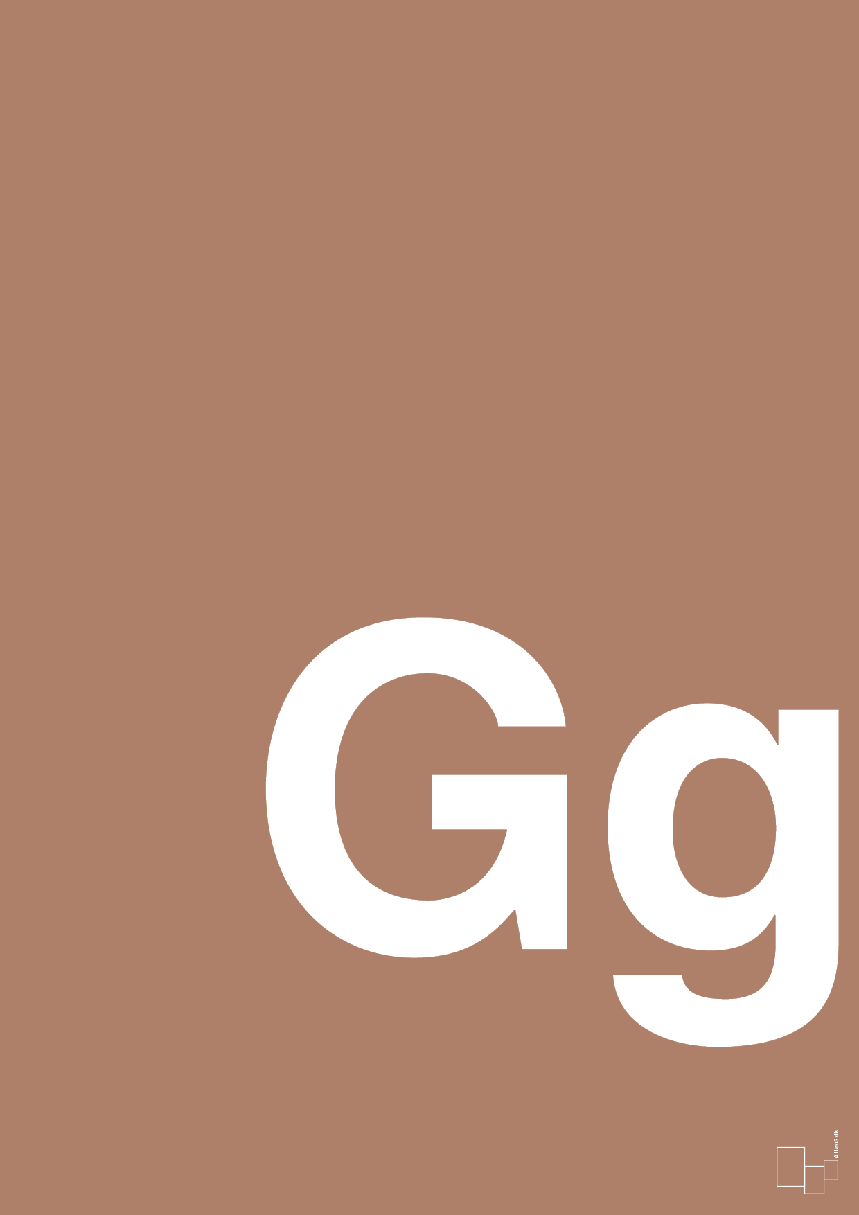 plakat: Bogstav Gg - cider spice-Bogstaver-A1two3