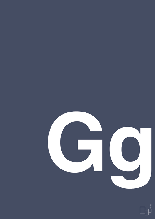 Bogstav Gg - petrol-Bogstaver-A1two3