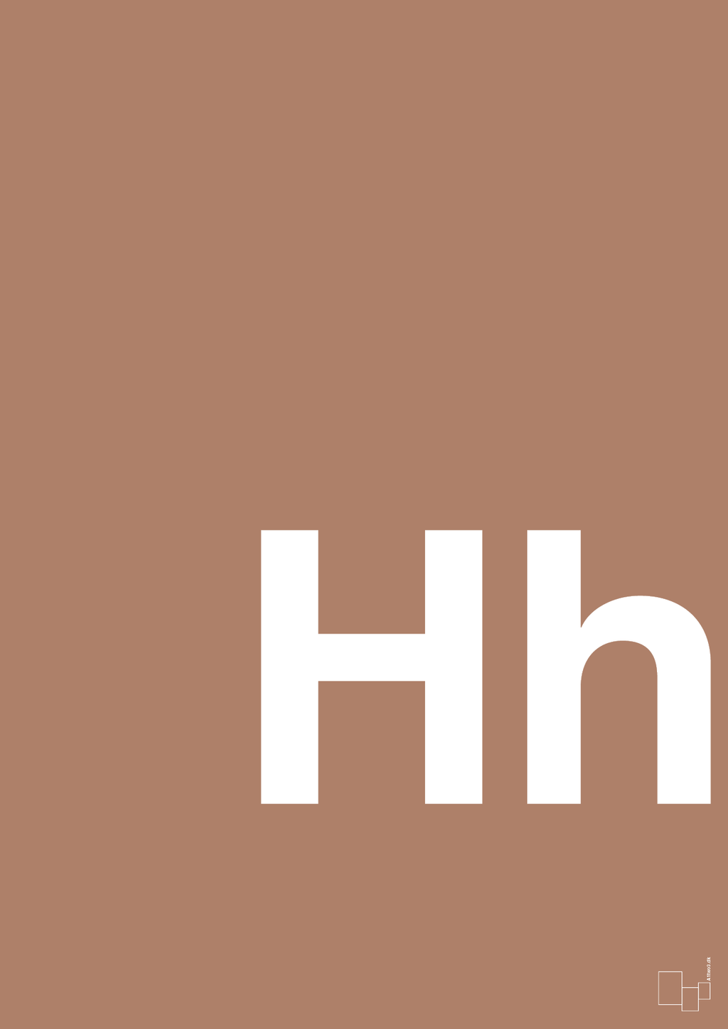 plakat: Bogstav Hh - cider spice-Bogstaver-A1two3