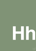 plakat: Bogstav Hh - jade-Bogstaver-A1two3