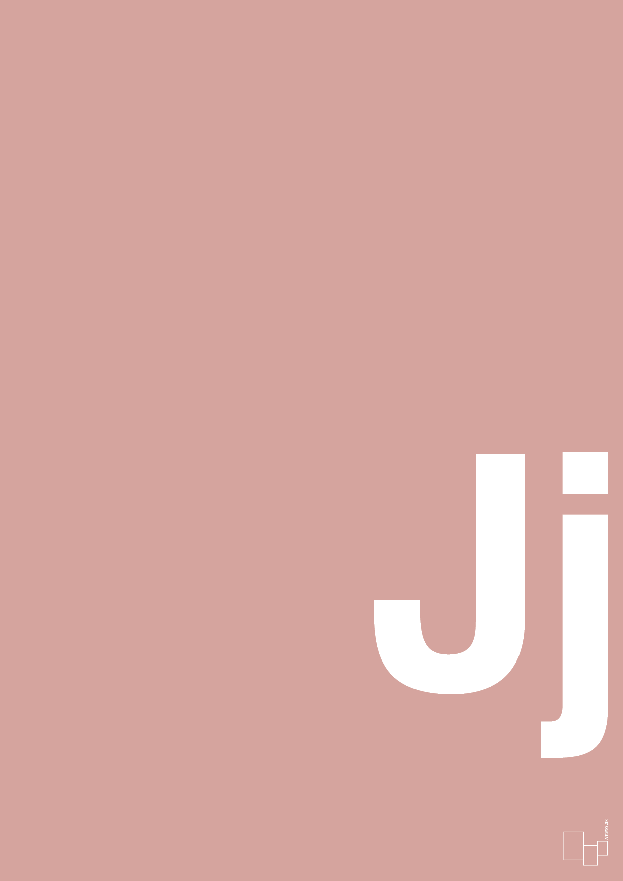 plakat: Bogstav Jj - bubble shell-Bogstaver-A1two3