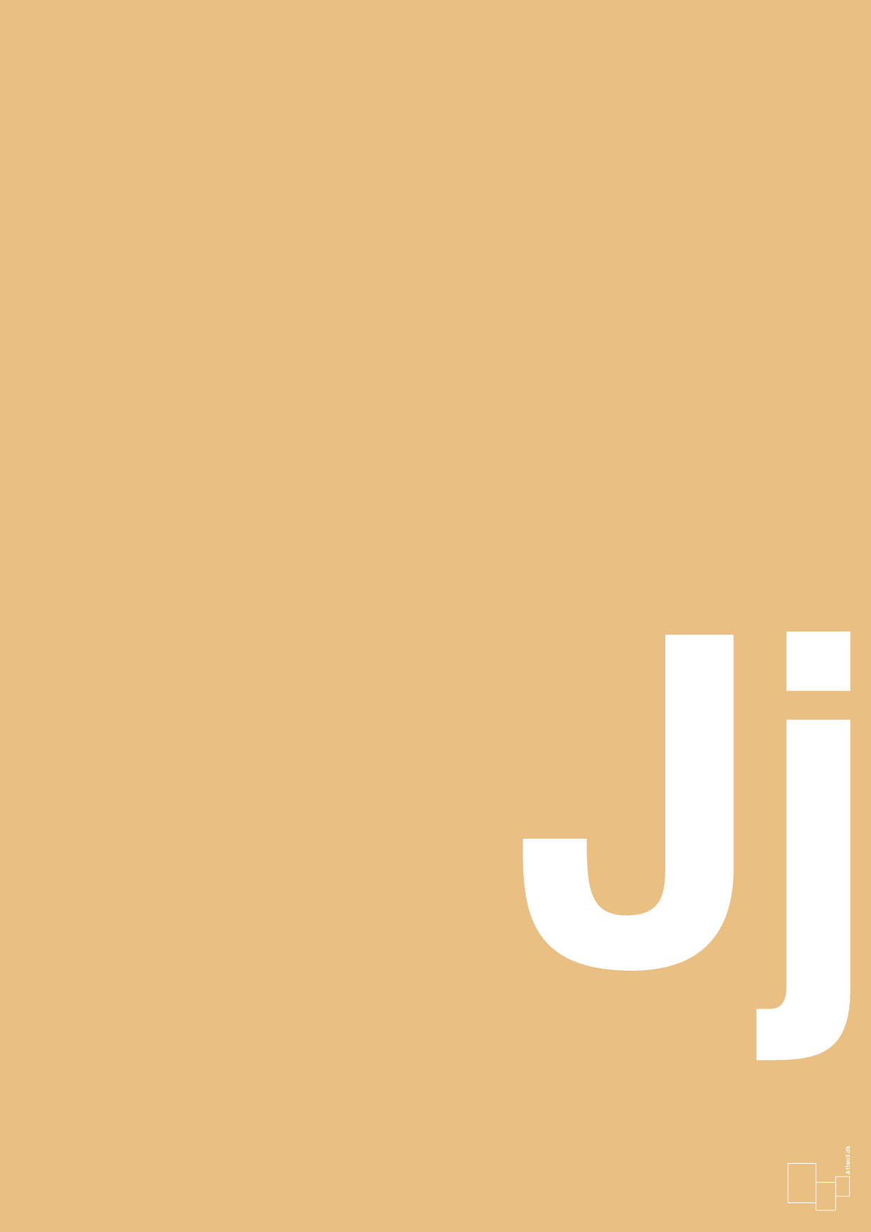 plakat: Bogstav Jj - charismatic-Bogstaver-A1two3