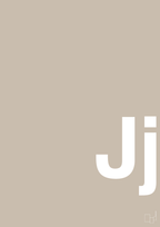plakat: Bogstav Jj - creamy mushroom-Bogstaver-A1two3