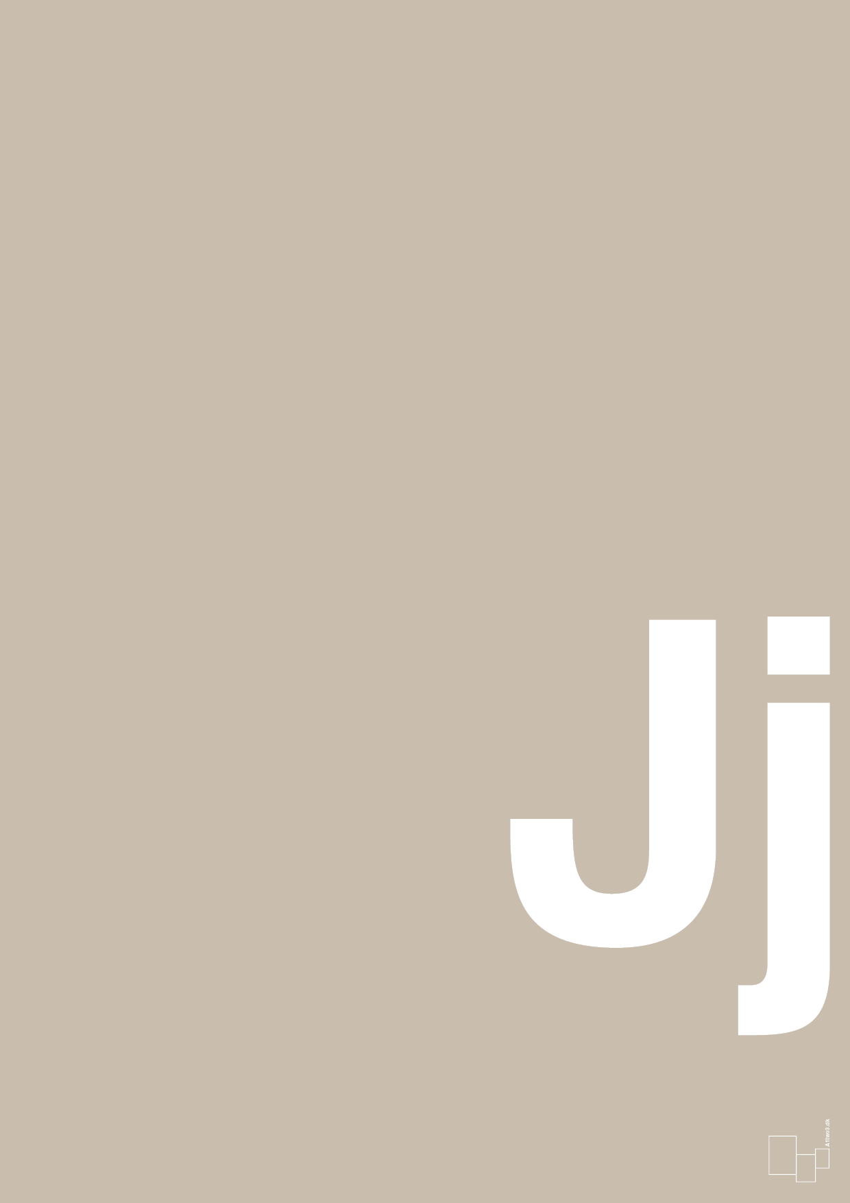plakat: Bogstav Jj - creamy mushroom-Bogstaver-A1two3