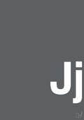 plakat: Bogstav Jj - graphic charcoal-Bogstaver-A1two3