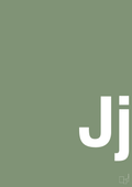 plakat: Bogstav Jj - jade-Bogstaver-A1two3