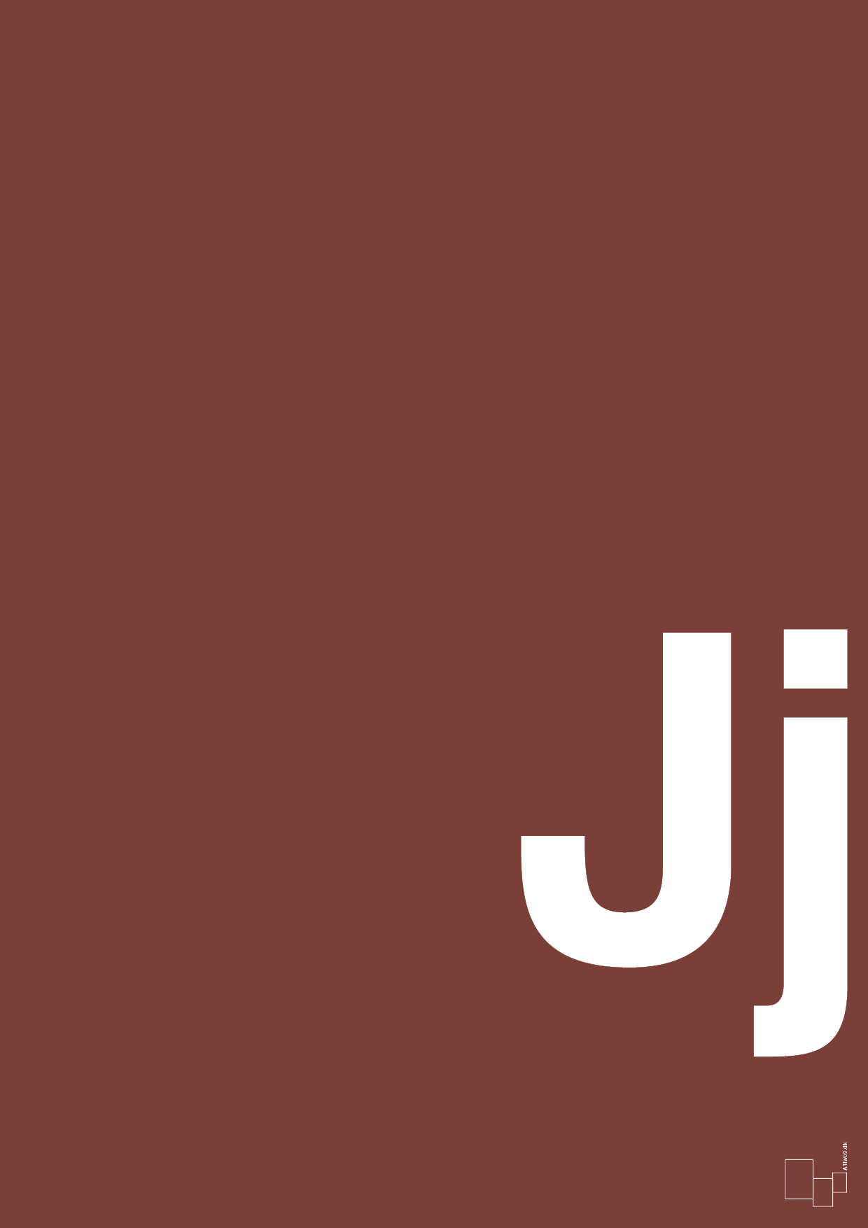 plakat: Bogstav Jj - red pepper-Bogstaver-A1two3