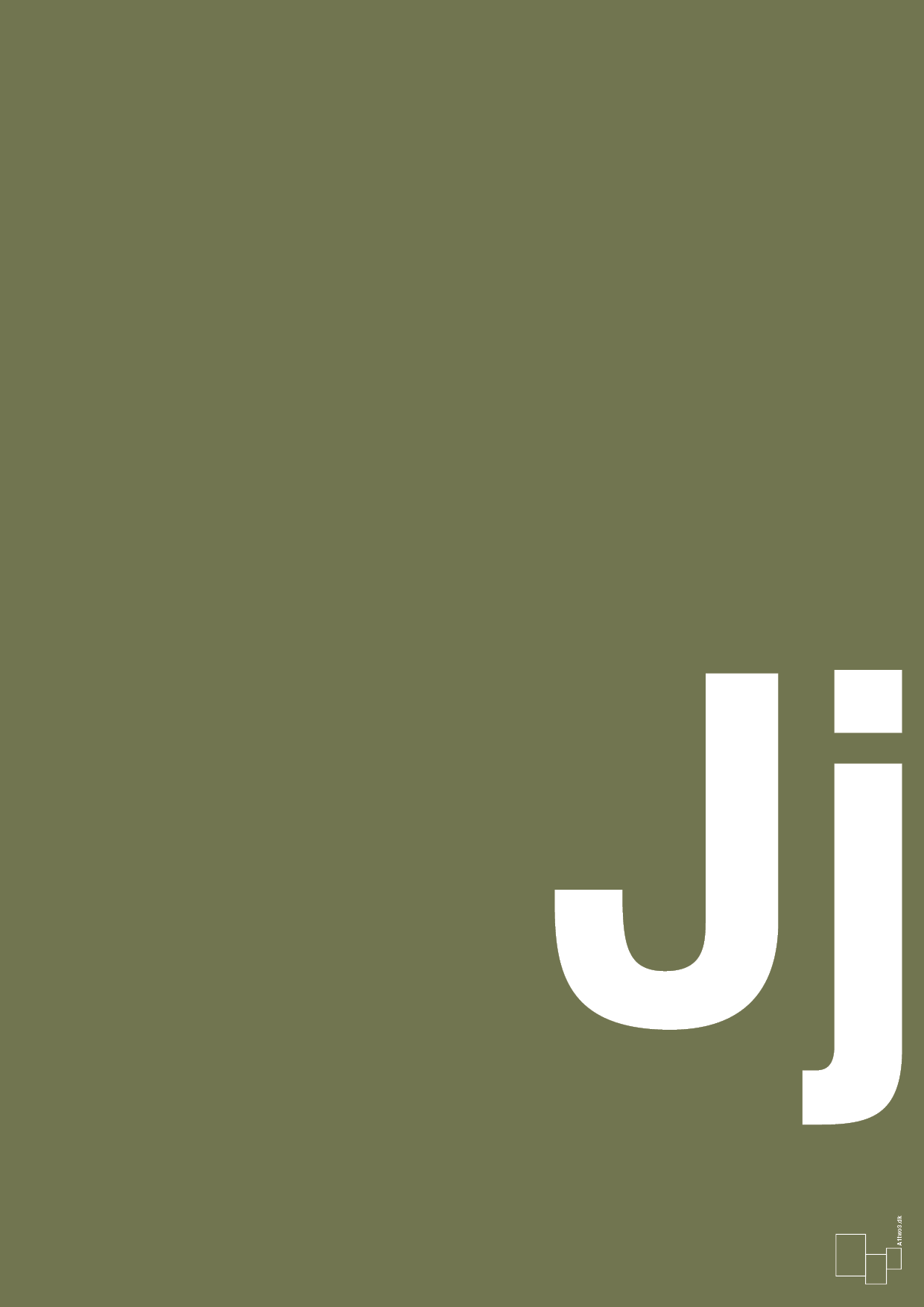 plakat: Bogstav Jj - secret meadow-Bogstaver-A1two3