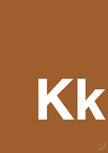 plakat: Bogstav Kk - cognac-Bogstaver-A1two3