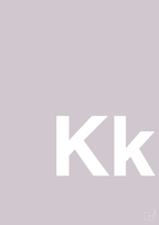 plakat: Bogstav Kk - dusty lilac-Bogstaver-A1two3
