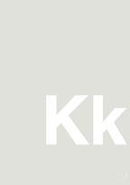 plakat: Bogstav Kk - painters white-Bogstaver-A1two3