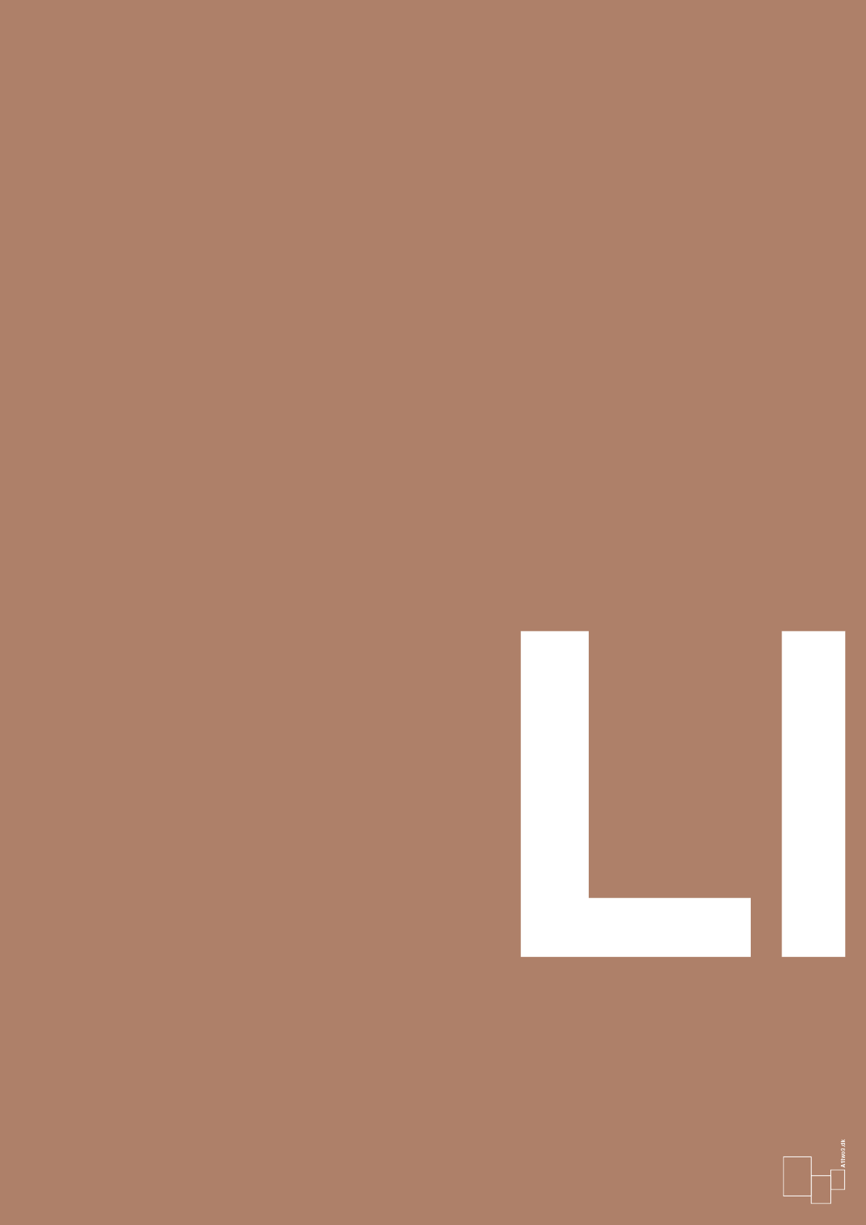 plakat: Bogstav Ll - cider spice-Bogstaver-A1two3