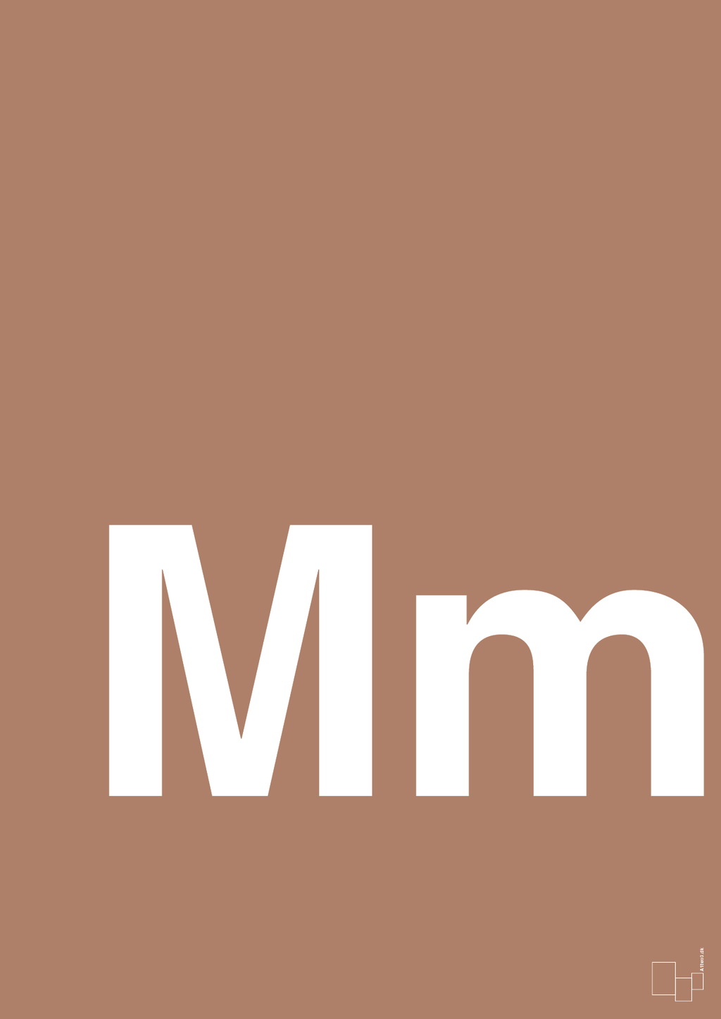 plakat: Bogstav Mm - cider spice-Bogstaver-A1two3
