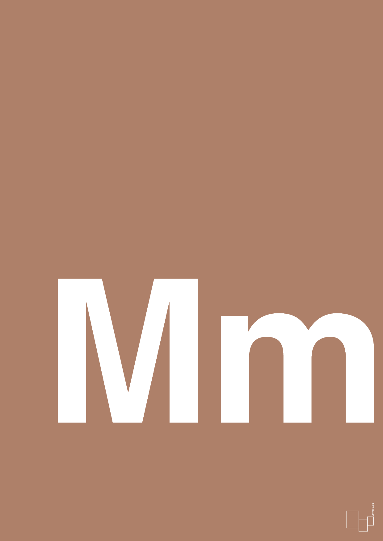 plakat: Bogstav Mm - cider spice-Bogstaver-A1two3