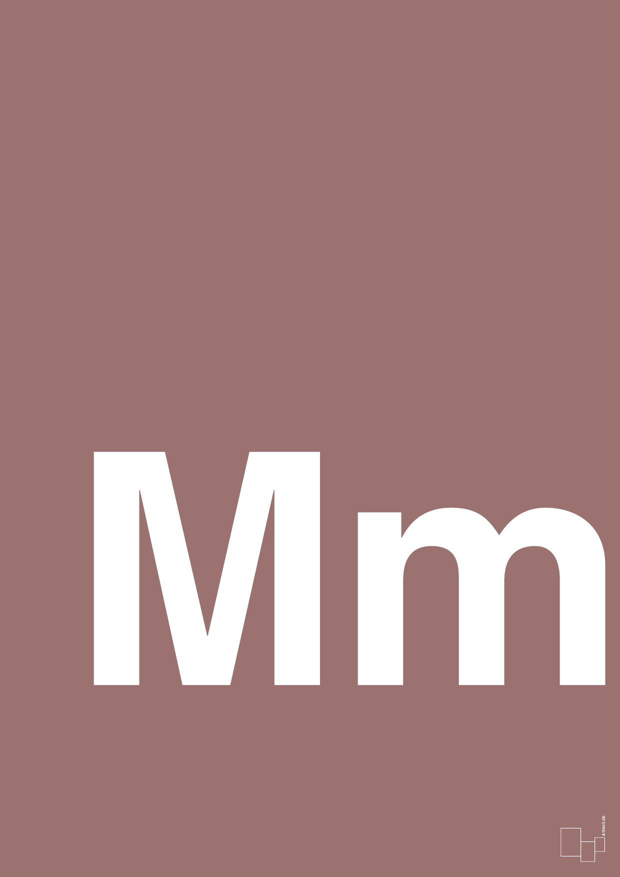 plakat: Bogstav Mm - plum-Bogstaver-A1two3
