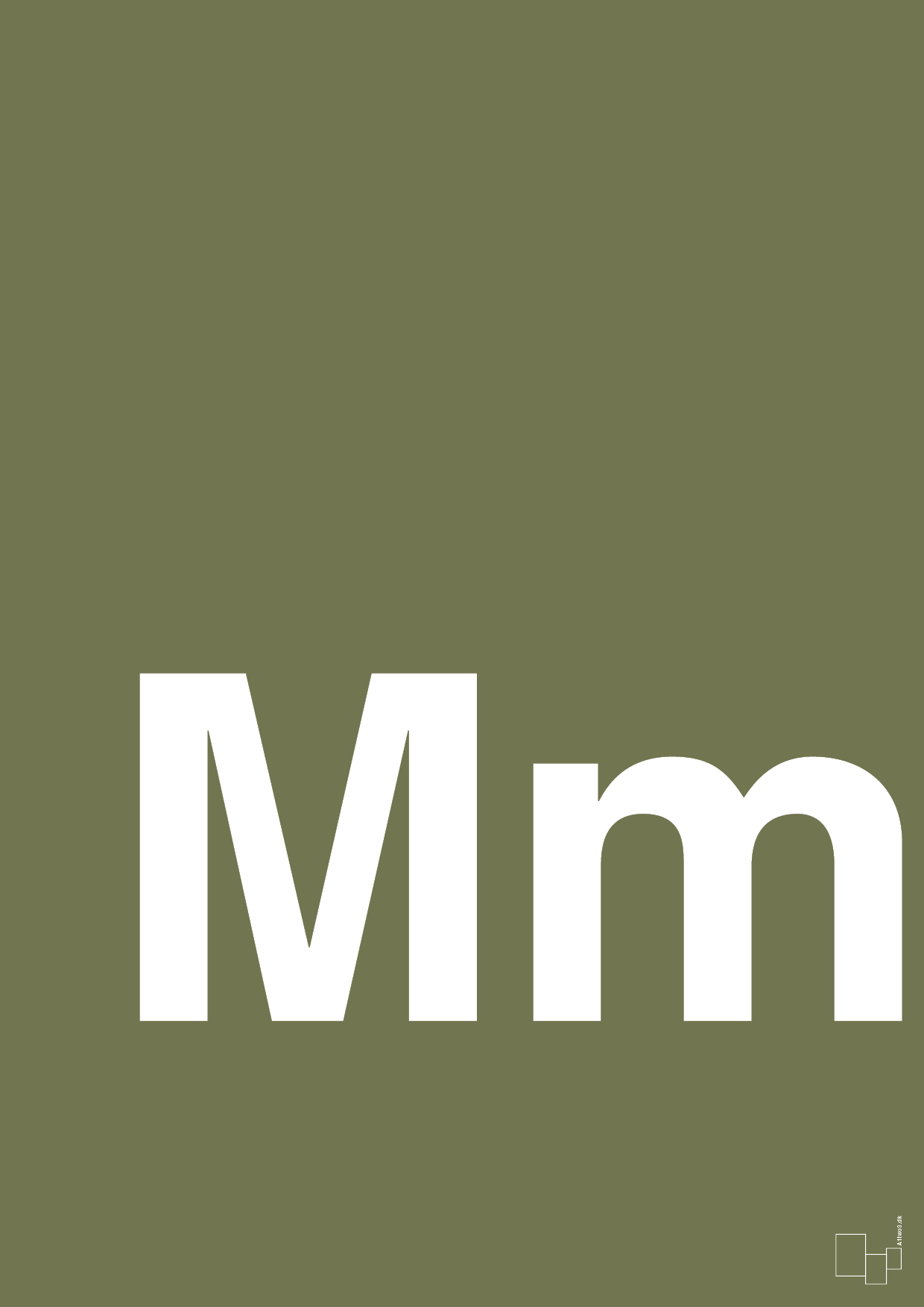 plakat: Bogstav Mm - secret meadow-Bogstaver-A1two3
