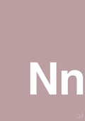 plakat: Bogstav Nn - light rose-Bogstaver-A1two3