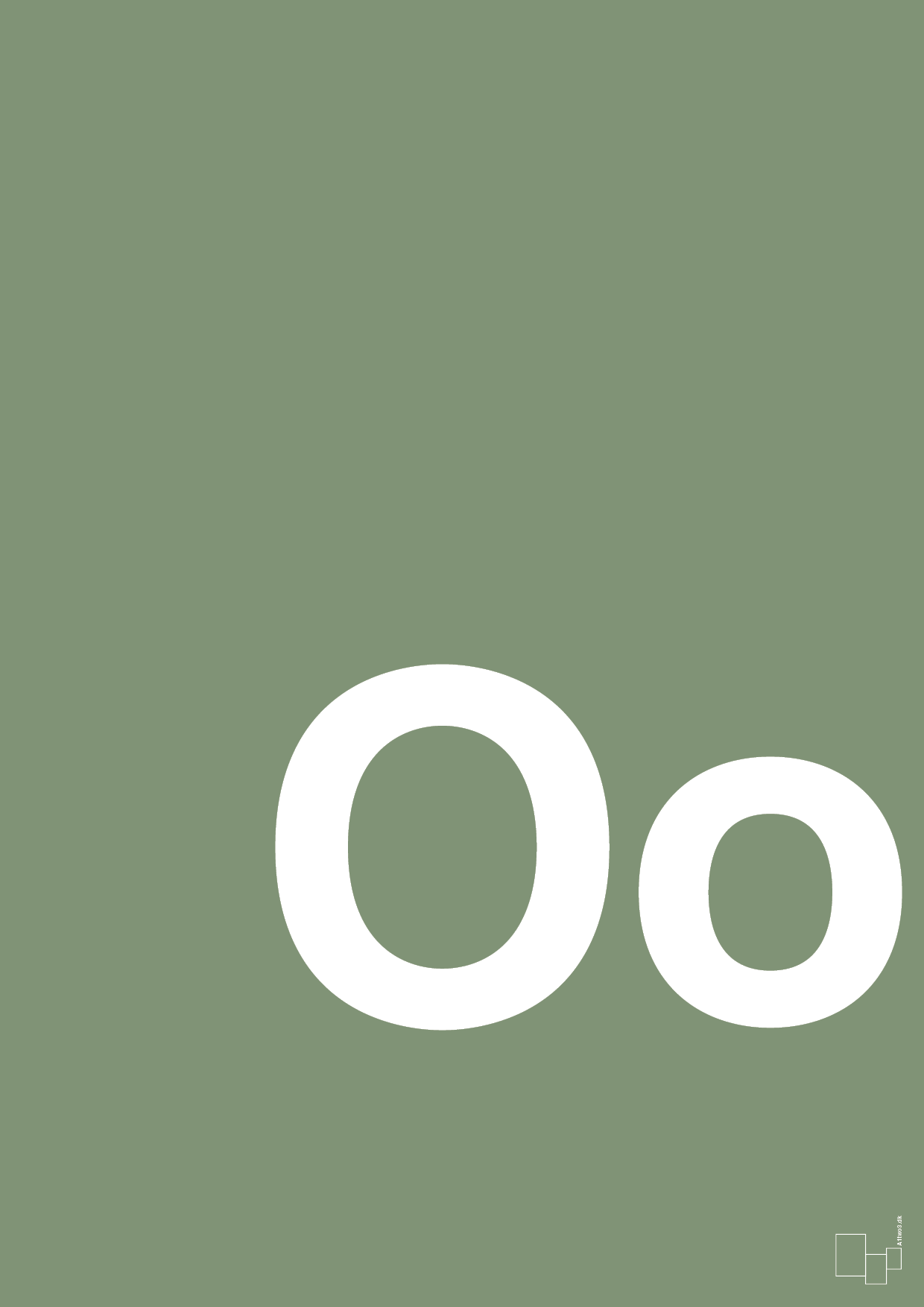 plakat: Bogstav Oo - jade-Bogstaver-A1two3