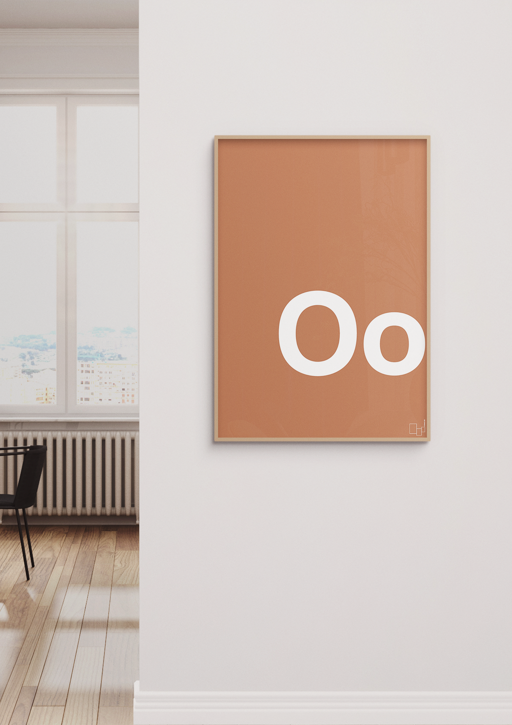 plakat: Bogstav Oo - honeycomb-Bogstaver-A1two3