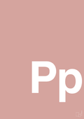 plakat: Bogstav Pp - bubble shell-Bogstaver-A1two3
