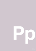 plakat: Bogstav Pp - dusty lilac-Bogstaver-A1two3