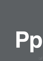 plakat: Bogstav Pp - graphic charcoal-Bogstaver-A1two3