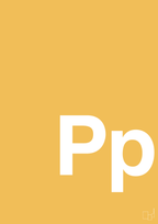 plakat: Bogstav Pp - honeycomb-Bogstaver-A1two3