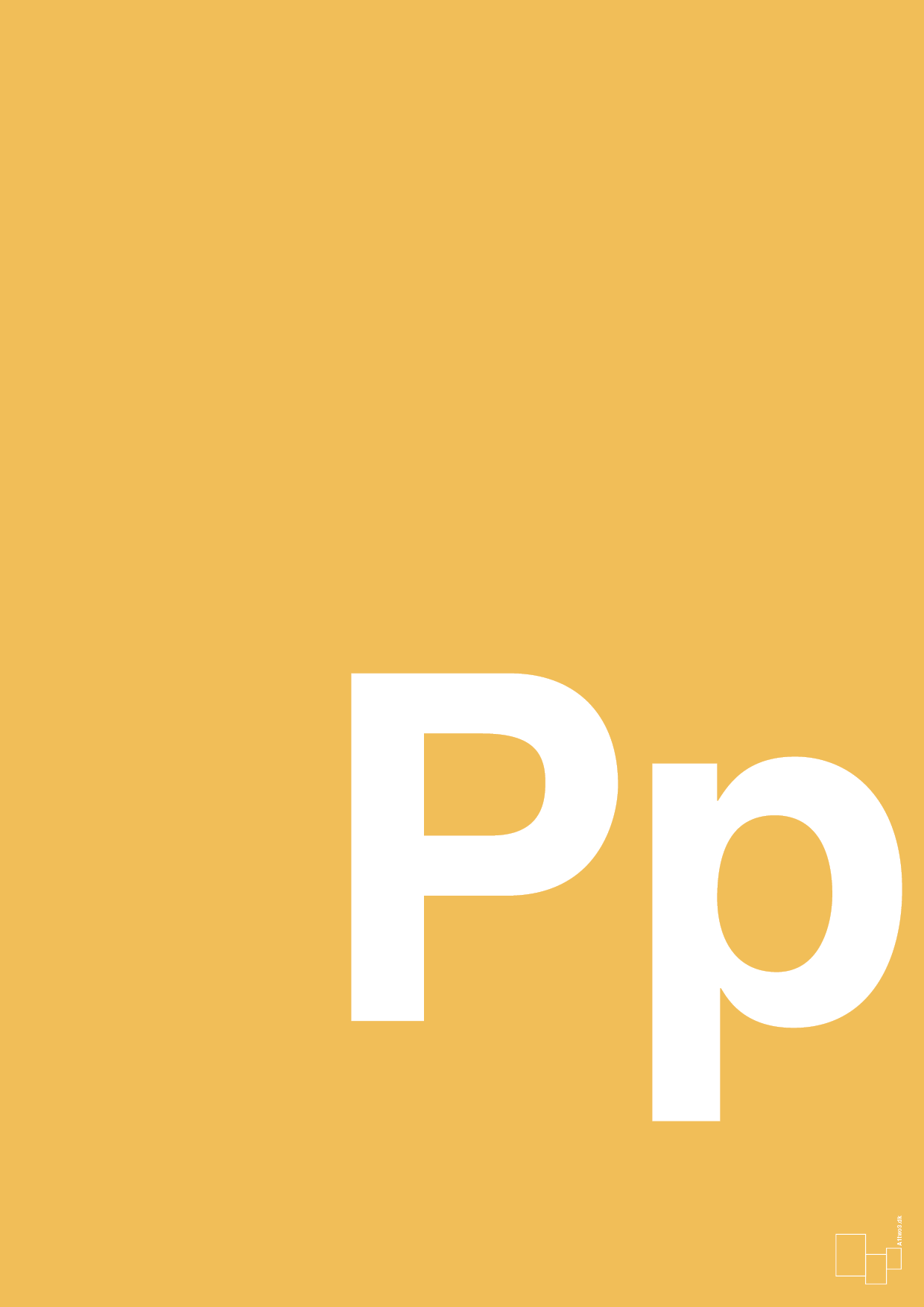 plakat: Bogstav Pp - honeycomb-Bogstaver-A1two3