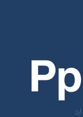 plakat: Bogstav Pp - lapis blue-Bogstaver-A1two3