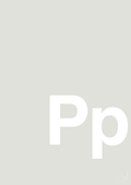 plakat: Bogstav Pp - painters white-Bogstaver-A1two3
