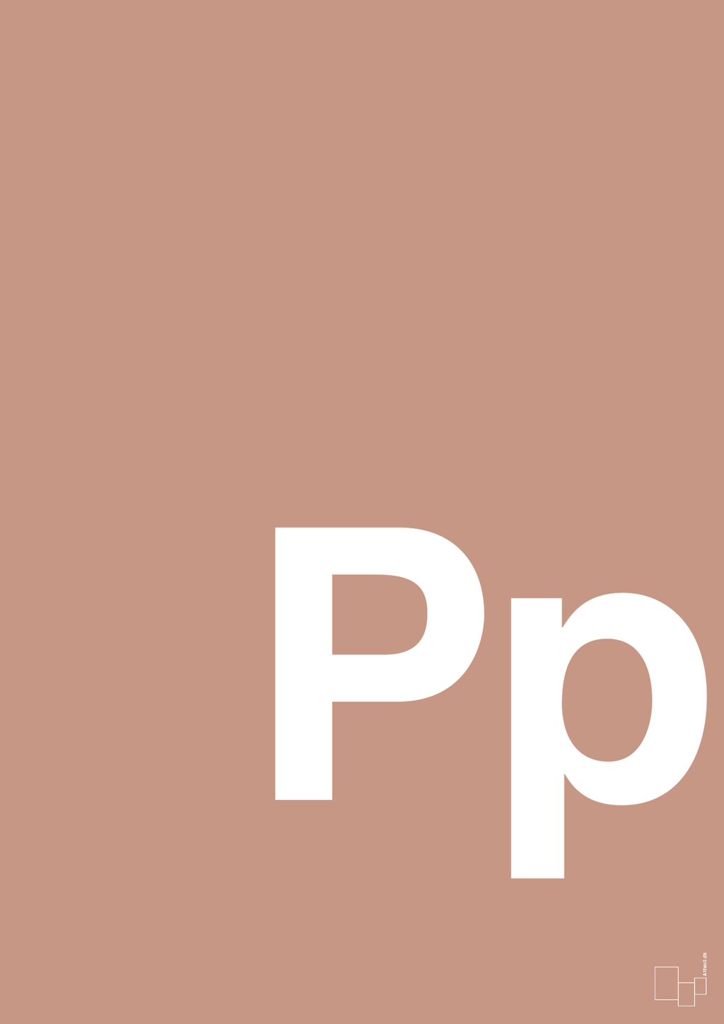 plakat: Bogstav Pp - powder-Bogstaver-A1two3