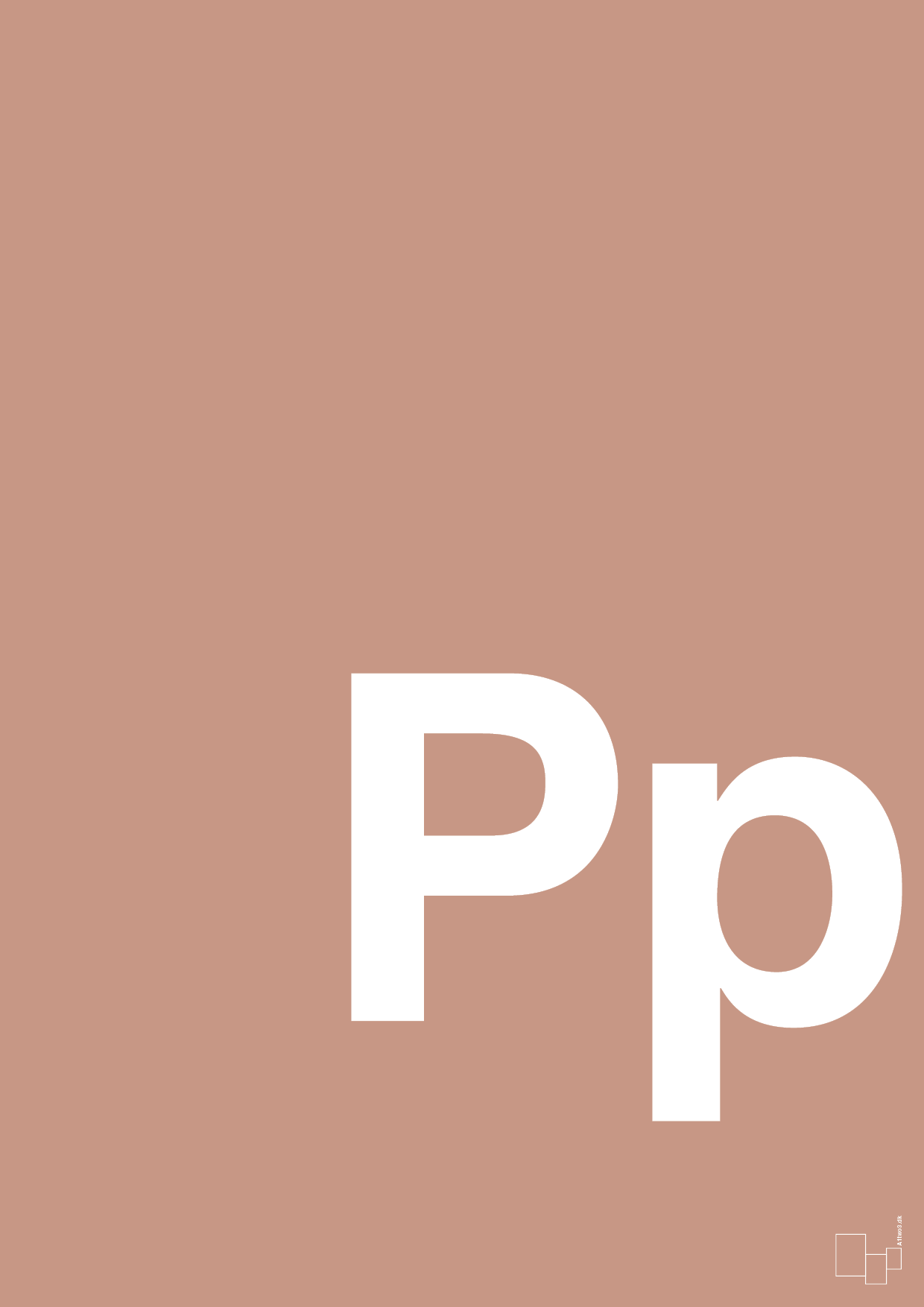 plakat: Bogstav Pp - powder-Bogstaver-A1two3