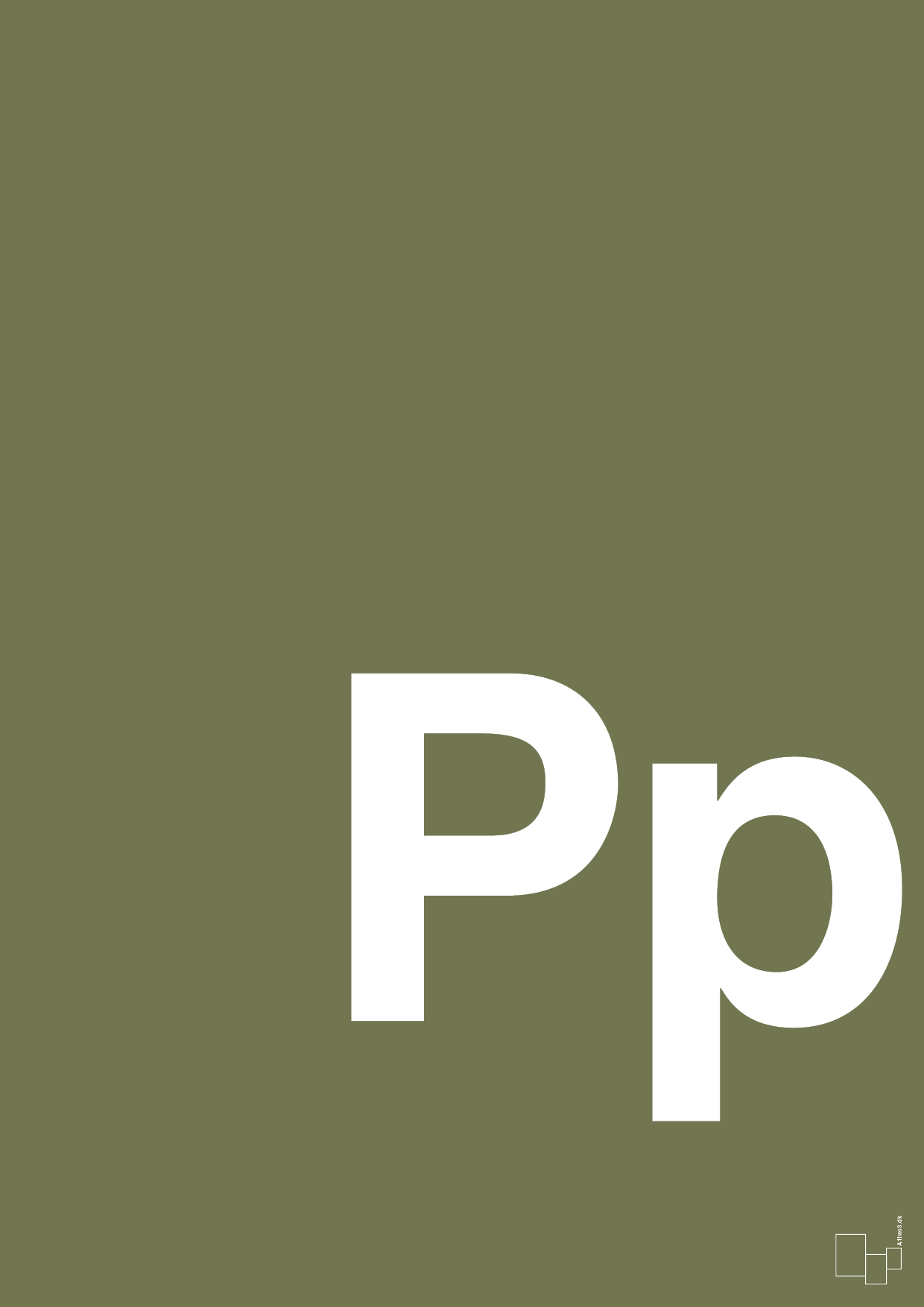 plakat: Bogstav Pp - secret meadow-Bogstaver-A1two3