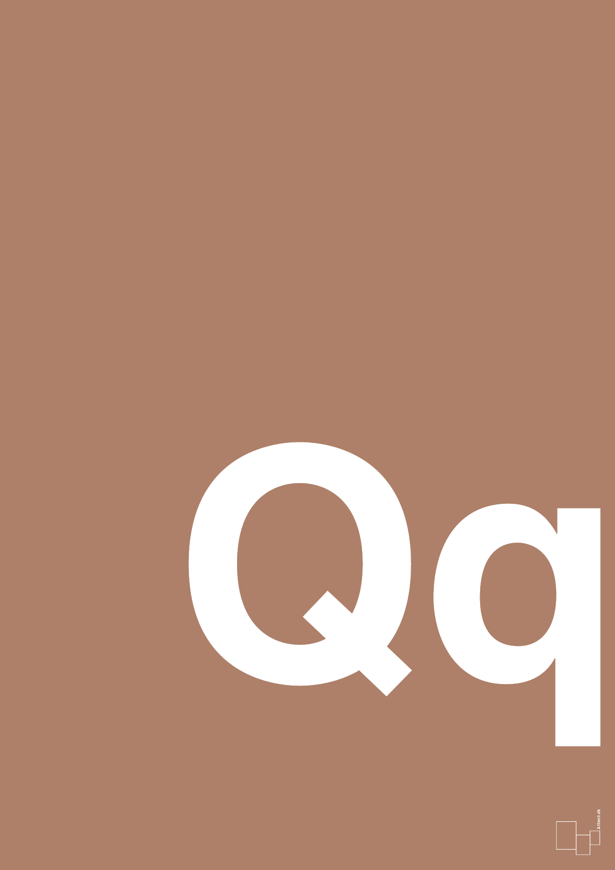 plakat: Bogstav Qq - cider spice-Bogstaver-A1two3