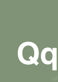 plakat: Bogstav Qq - jade-Bogstaver-A1two3