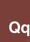 plakat: Bogstav Qq - red pepper-Bogstaver-A1two3