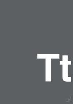 plakat: Bogstav Tt - graphic charcoal-Bogstaver-A1two3