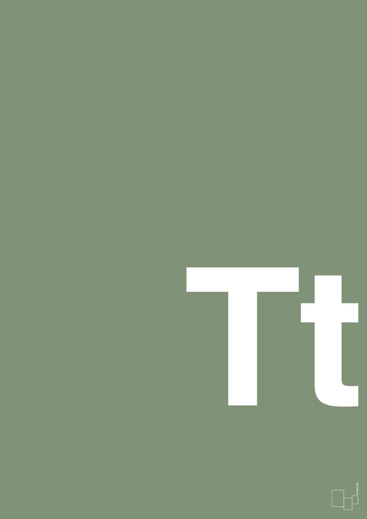 plakat: Bogstav Tt - jade-Bogstaver-A1two3