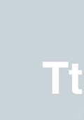 plakat: Bogstav Tt - light drizzle-Bogstaver-A1two3