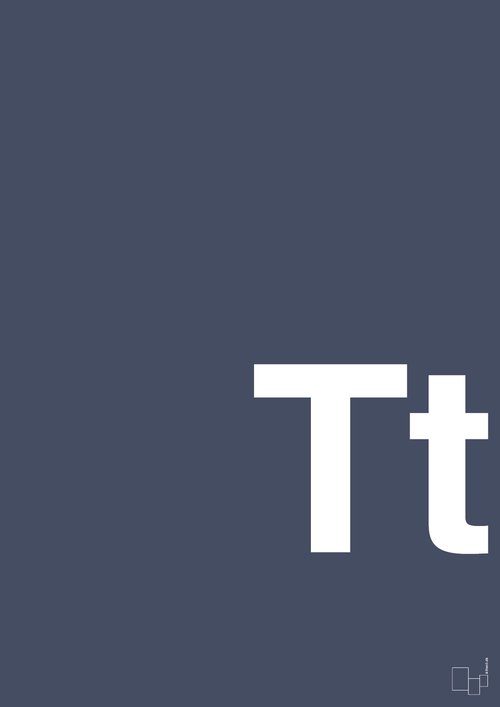 Bogstav Tt - petrol-Bogstaver-A1two3