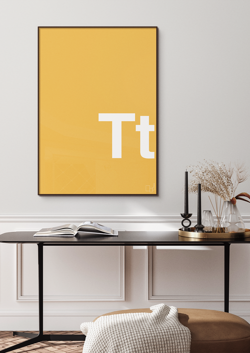 Bogstav Tt - petrol-Bogstaver-A1two3