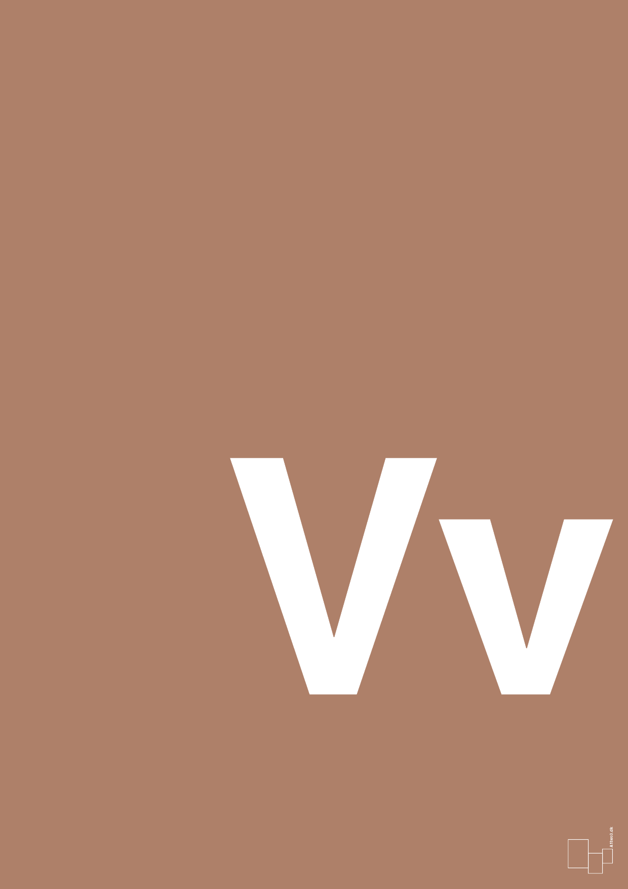 plakat: Bogstav Vv - cider spice-Bogstaver-A1two3