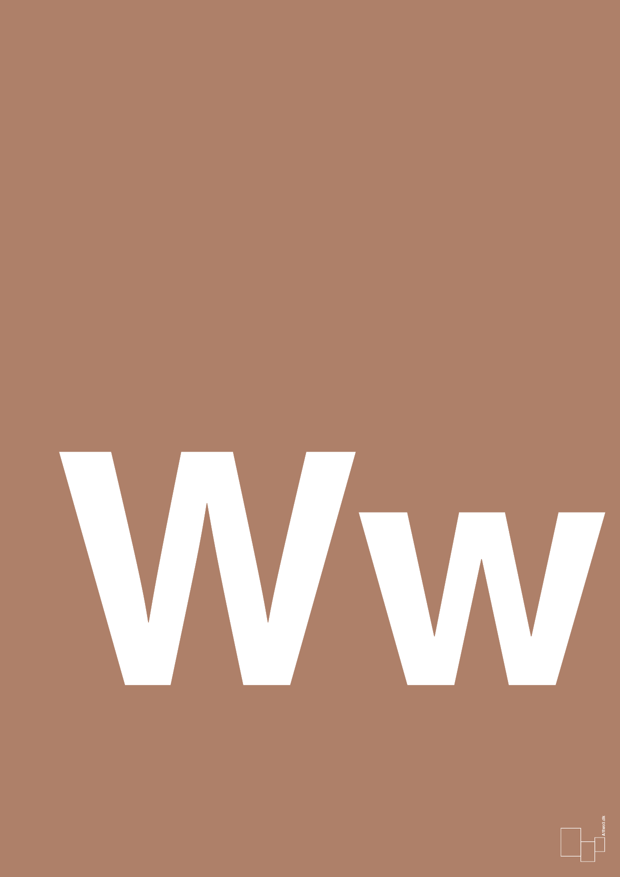 plakat: Bogstav Ww - cider spice-Bogstaver-A1two3