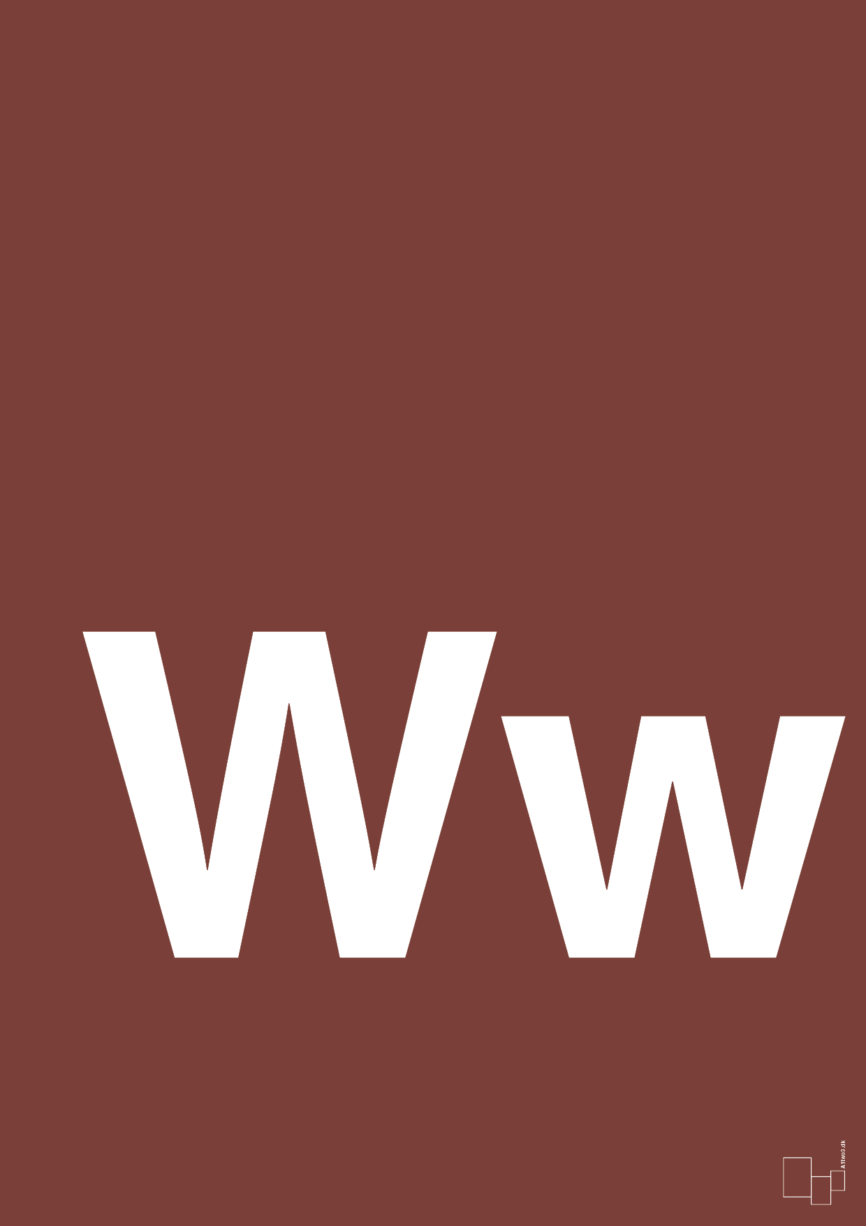 plakat: Bogstav Ww - red pepper-Bogstaver-A1two3