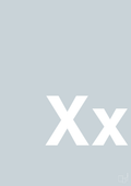 plakat: Bogstav Xx - light drizzle-Bogstaver-A1two3