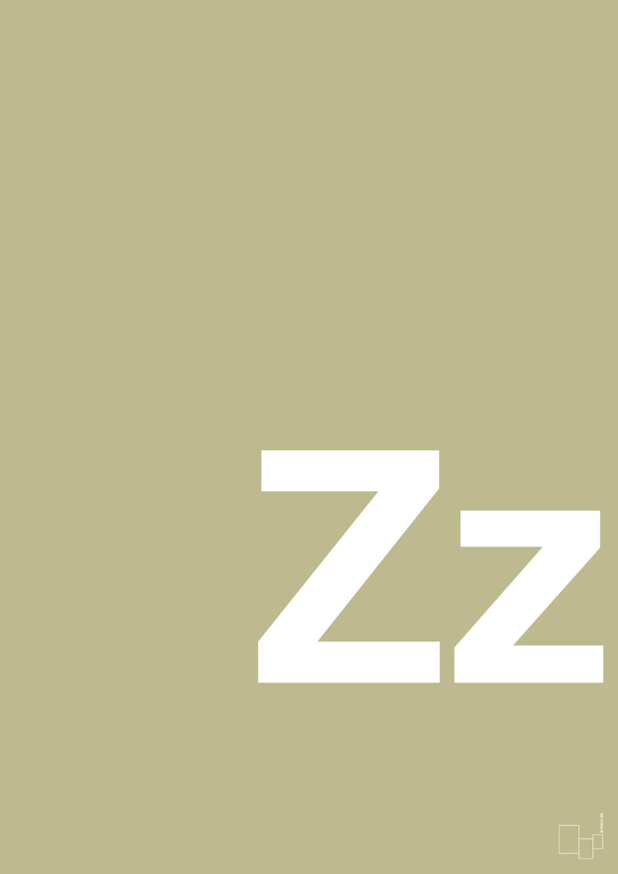 plakat: Bogstav Zz - back to nature-Bogstaver-A1two3