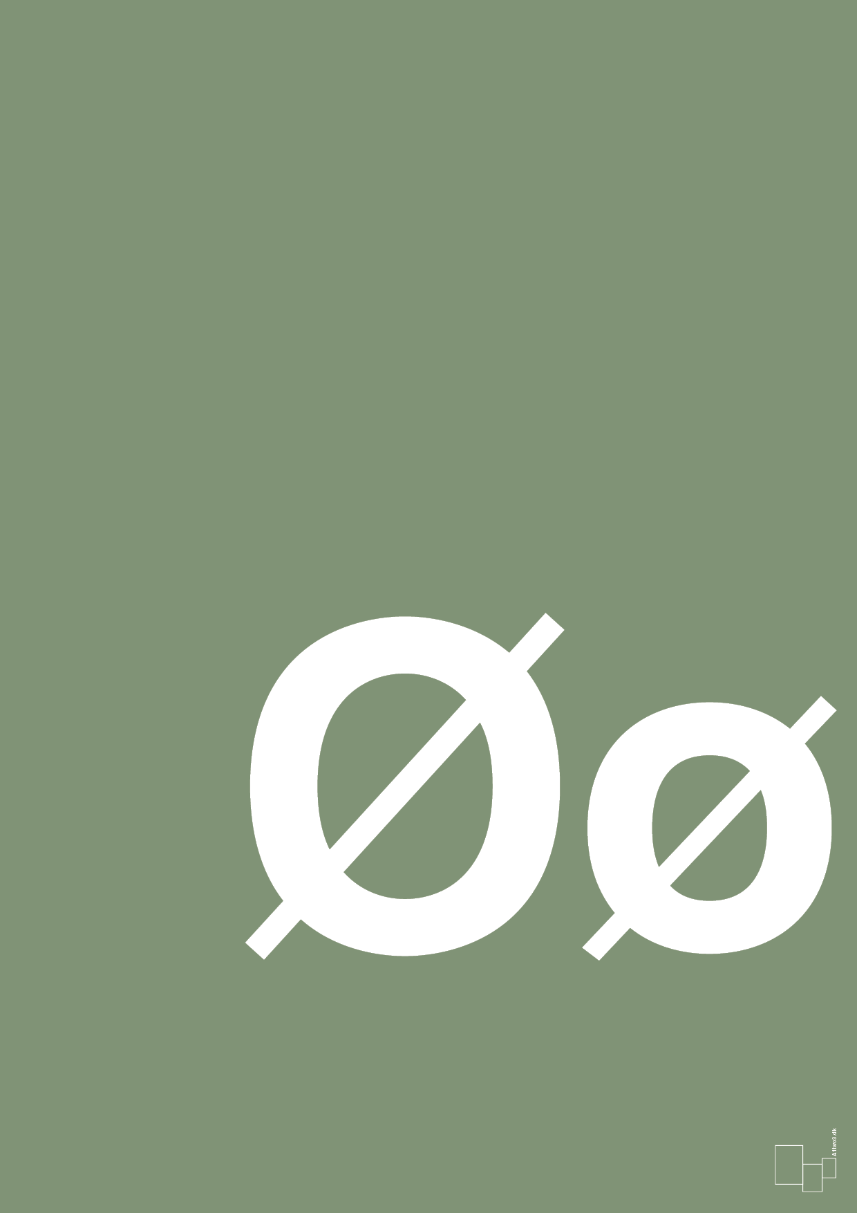 plakat: Bogstav Øø - jade-Bogstaver-A1two3