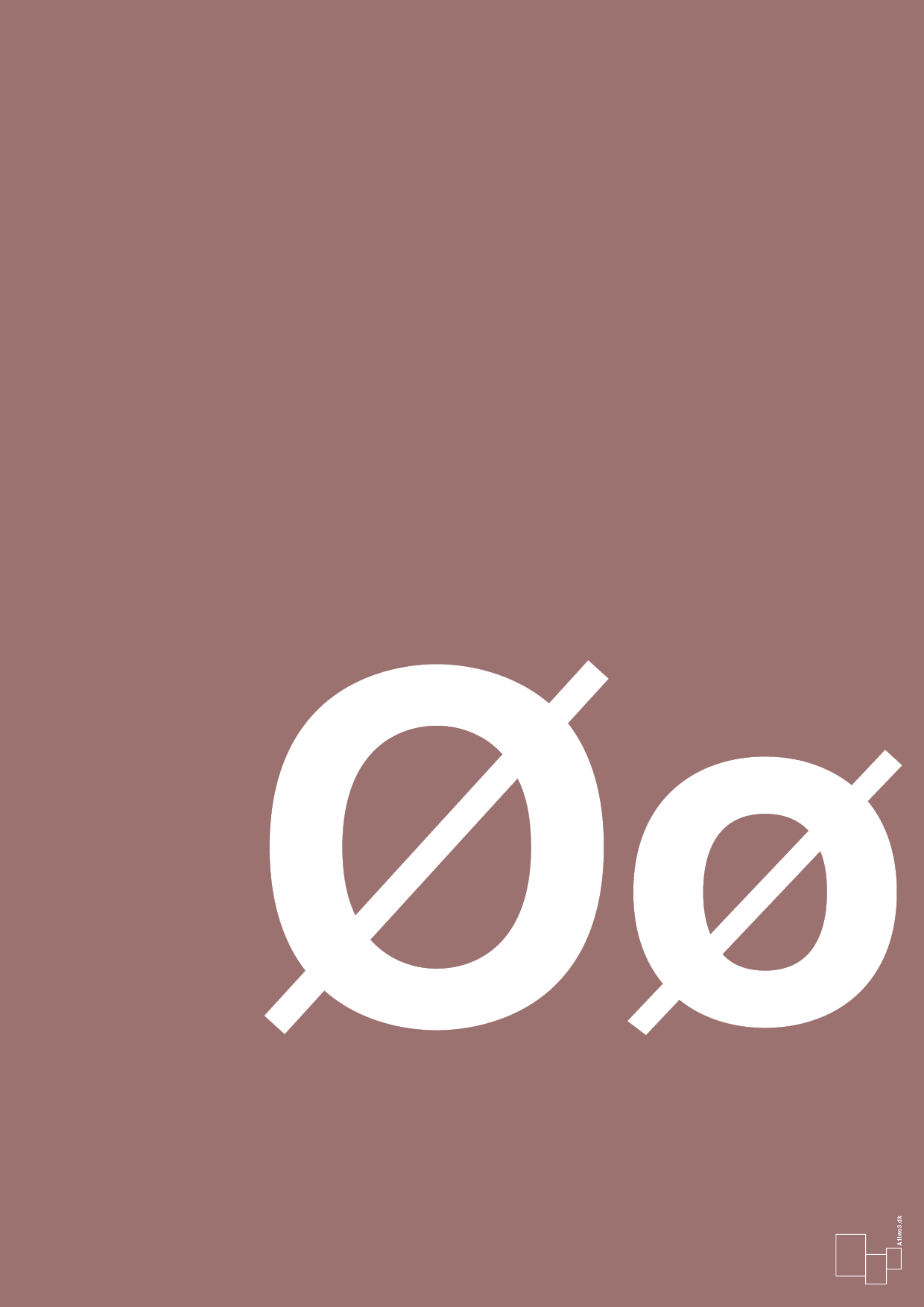 plakat: Bogstav Øø - plum-Bogstaver-A1two3